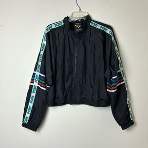 Forever 21 Plus x PONY Cropped Zip WindBreaker Jacket Size 2X